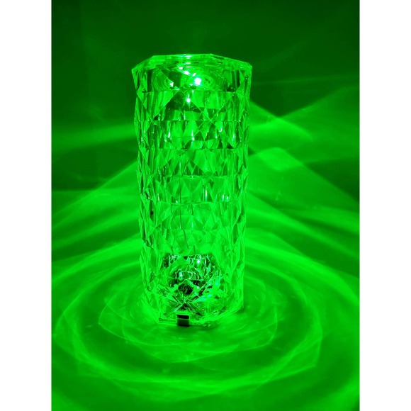 Crystal Diamond Rose Table Lamp, 16 Colors USB Charging Touch Lamp - Picture 8 of 13